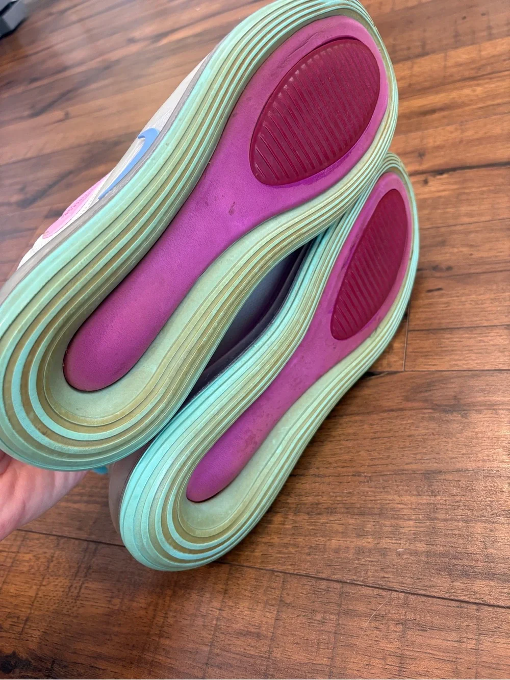 NIKE AIR MAX 720 AQUA POWDER #AR9293-102 WOMEN'S RUNNING SHOES SIZE 8.5